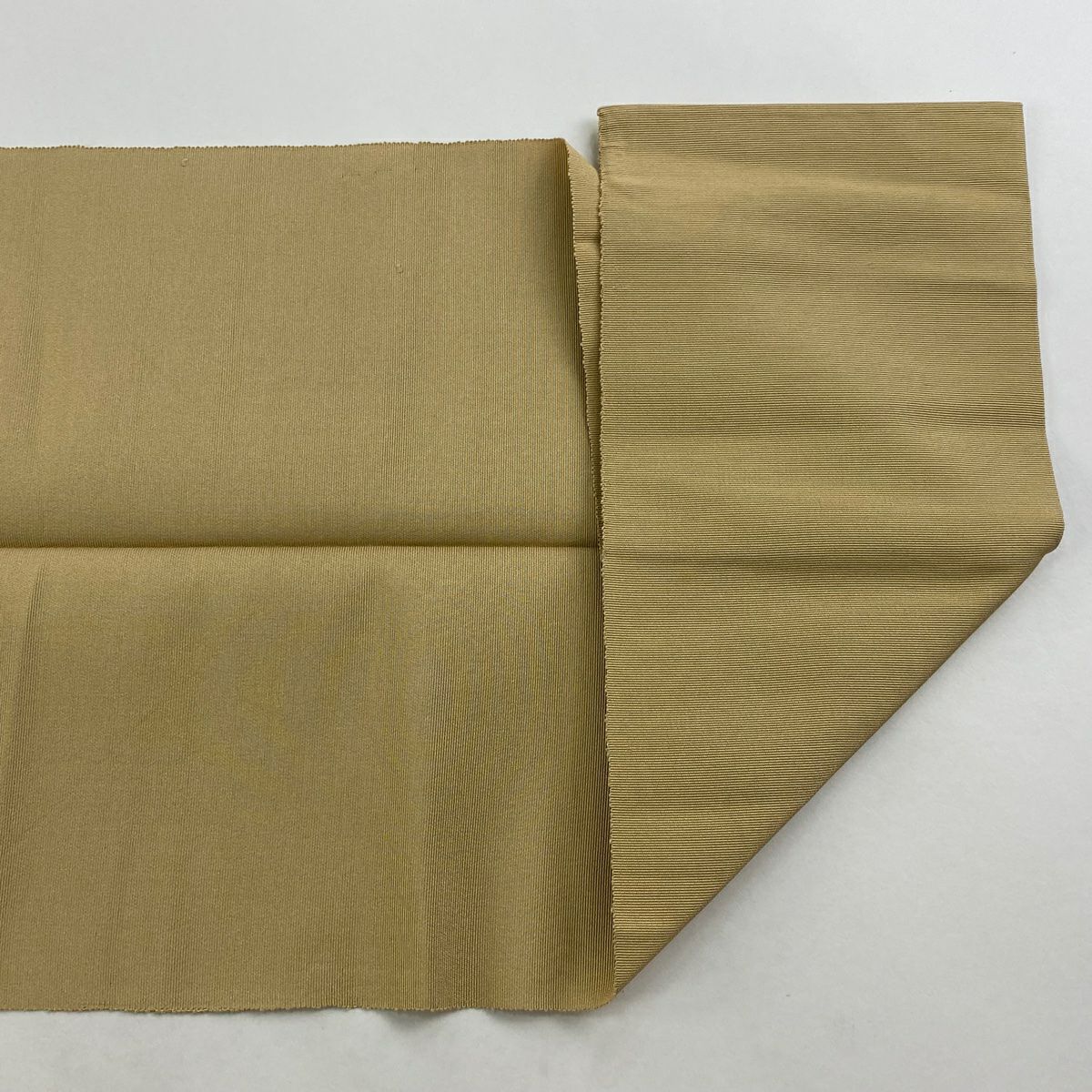 名古屋帶 名品級 附落款 能州紬織織地 八寸名古屋帶 松樹葉仕立 幾何學圖案 花 金線 銀線 米色 純蠶絲