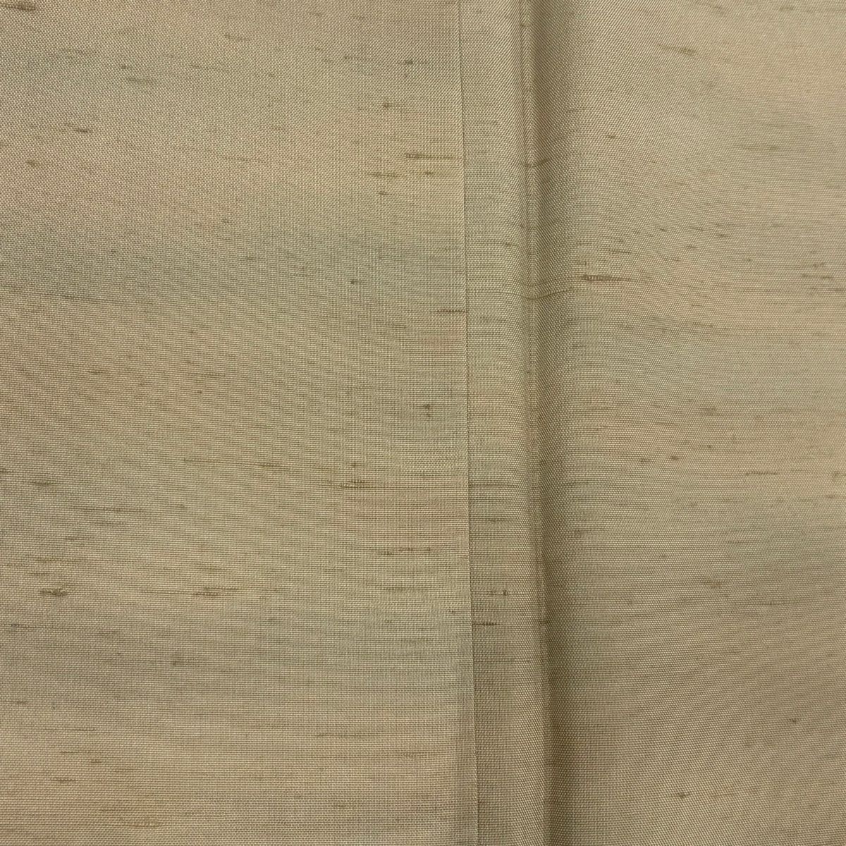 【美品】 小紋 身長163.5cm 袖長62.5cm S 雙層 紬織織 霞 漸層 薄茶 純蠶絲 秀品級 一つ紋