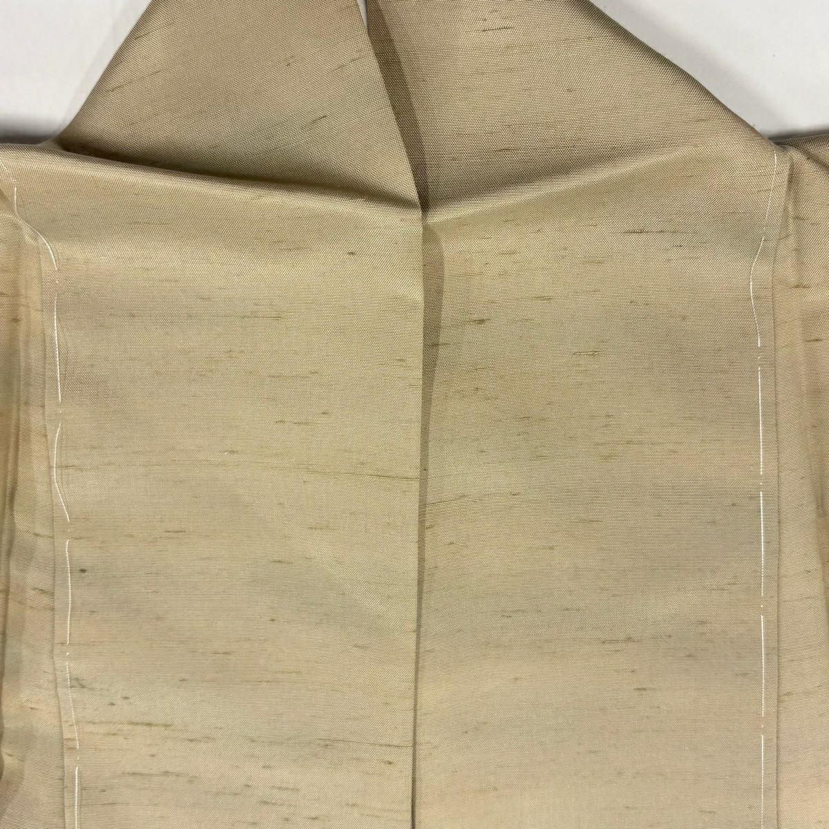 【美品】 小紋 身長163.5cm 袖長62.5cm S 雙層 紬織織 霞 漸層 薄茶 純蠶絲 秀品級 一つ紋