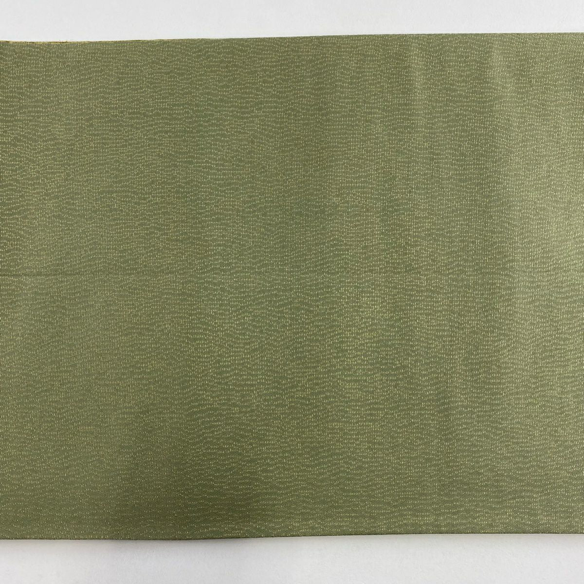 【美品】 袋帶 秀品級 菱 金糸 橙色 全通 純蠶絲
