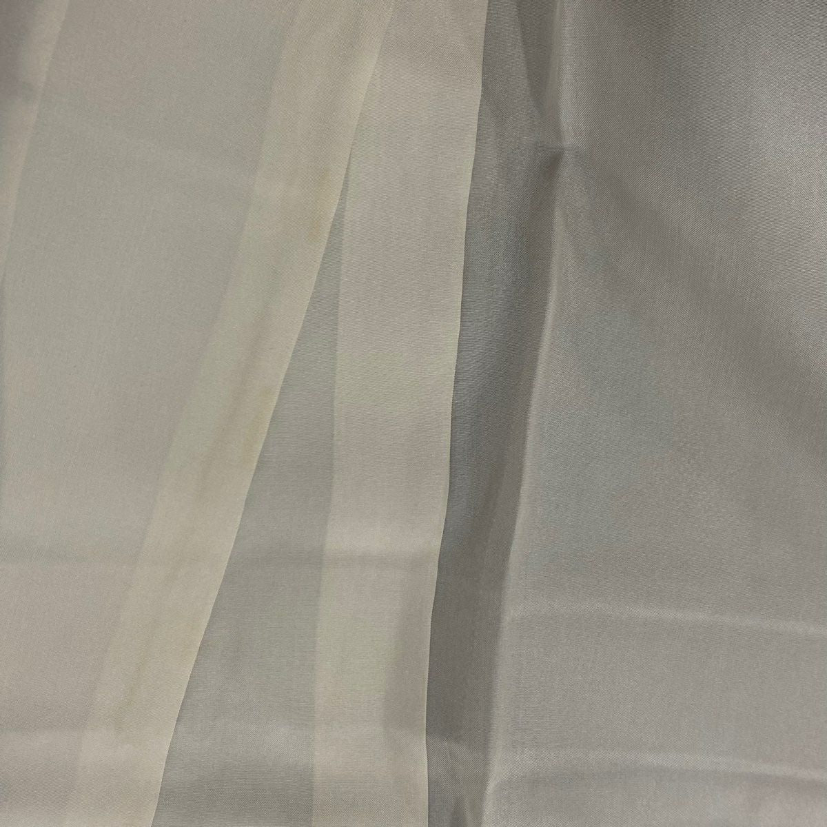【美品】 紬織織 身長160cm 袖長63.5cm S 雙層 建物 樹木 灰茶 純蠶絲 秀品級