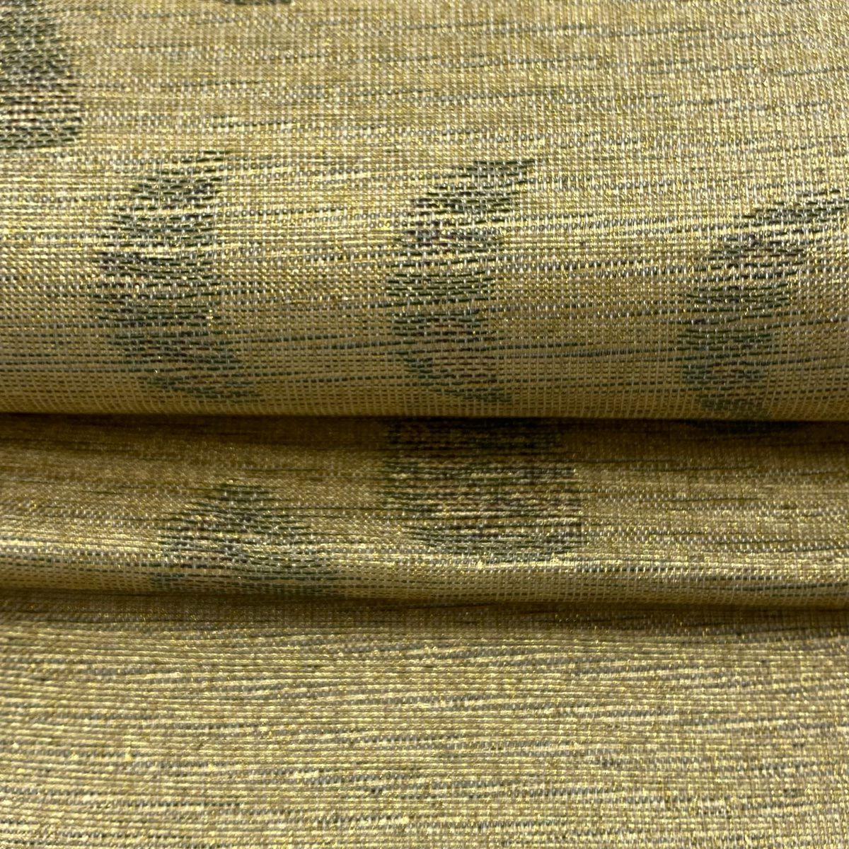【美品】 袋帶 名品級 金色 全通 純蠶絲