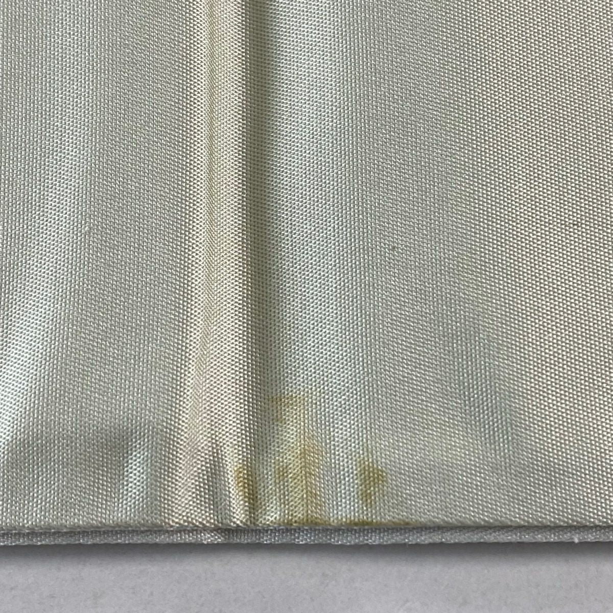 袋帶 秀品級 華紋 ヱ霞 金絲 金銀彩 淺綠 お太鼓圖案 純蠶絲