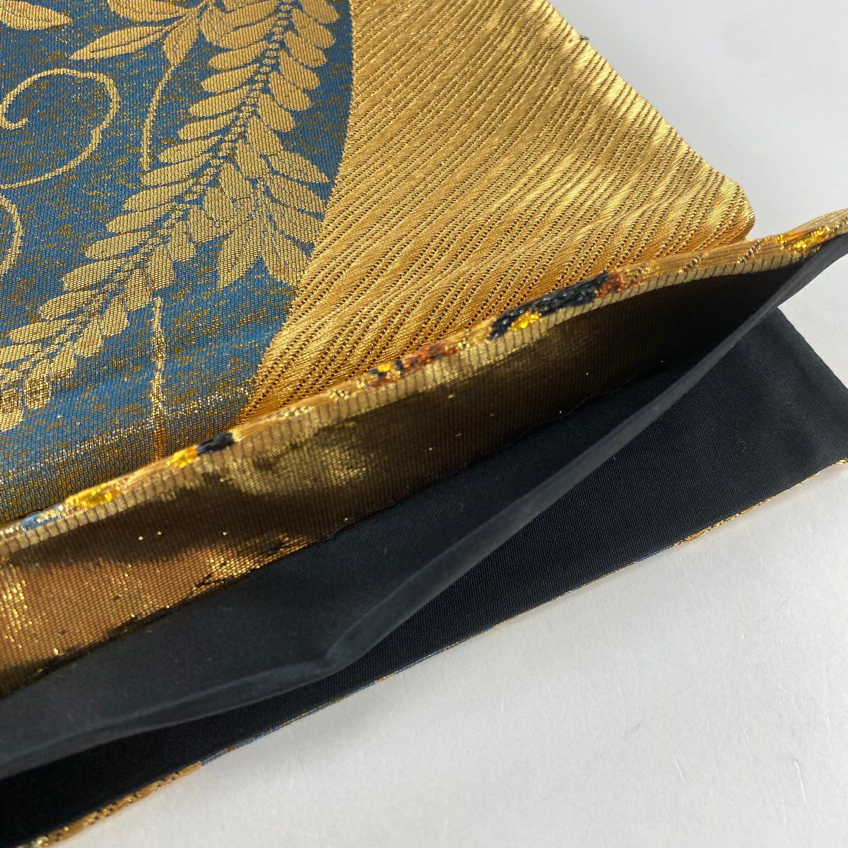 袋帶 秀品級櫻花 楓葉 金金箔 金銀線 金色 六通 純蠶絲