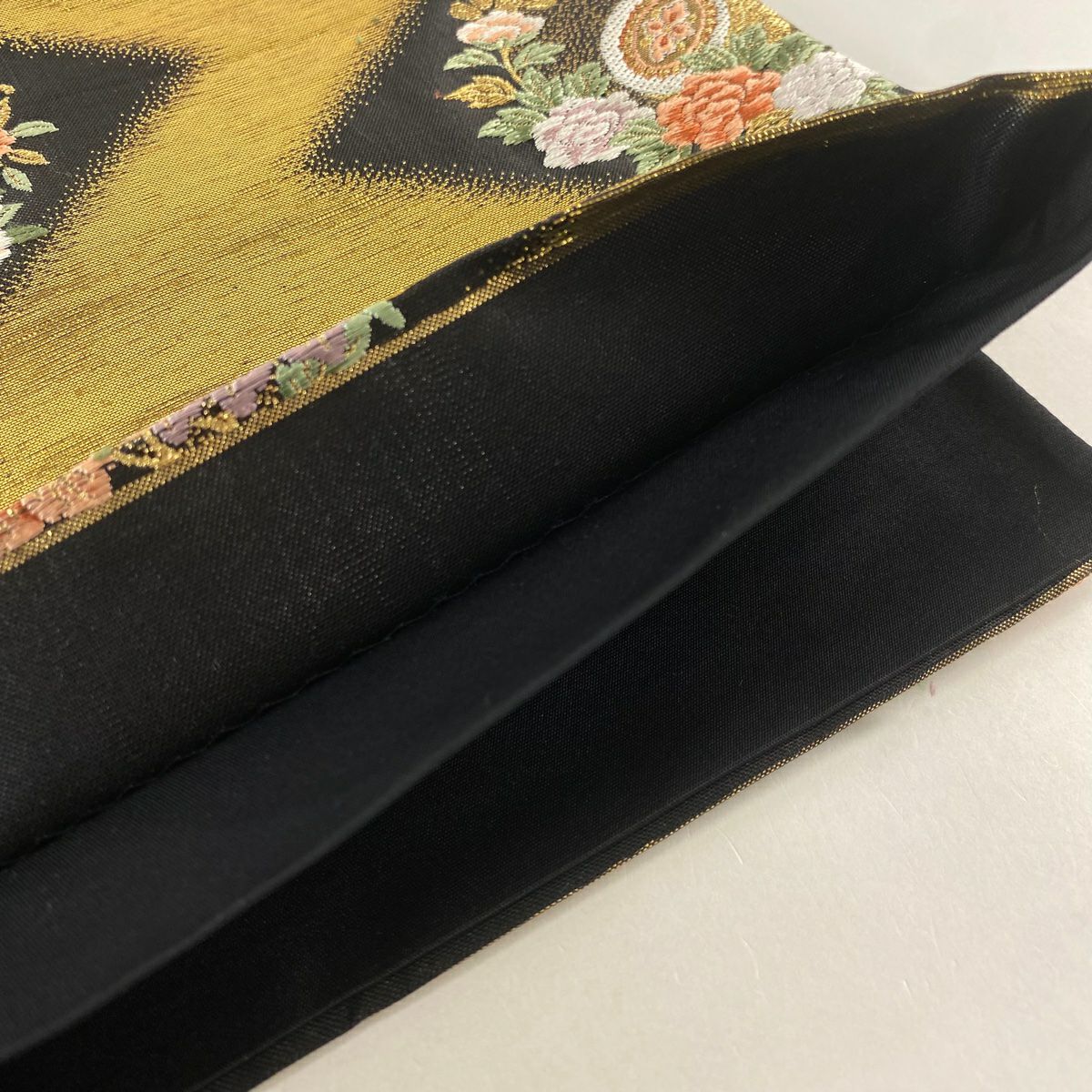 袋帶 秀品級 和樂器 花鳥 金絲 金金箔 金 六通 純蠶絲