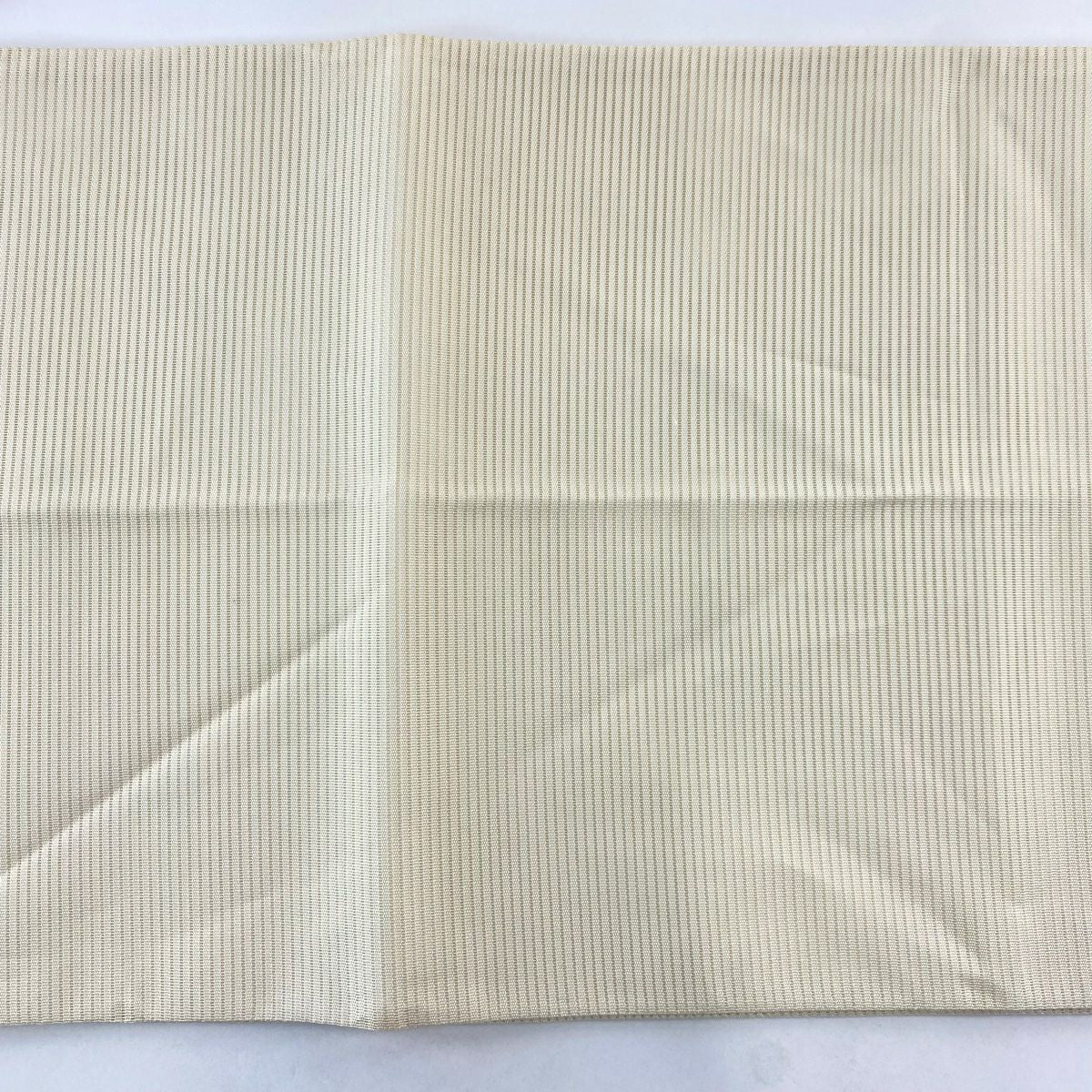 袋帶 秀品級 夏帶 絽 秋草 金銀彩 刺繡 奶油 六通 純蠶絲