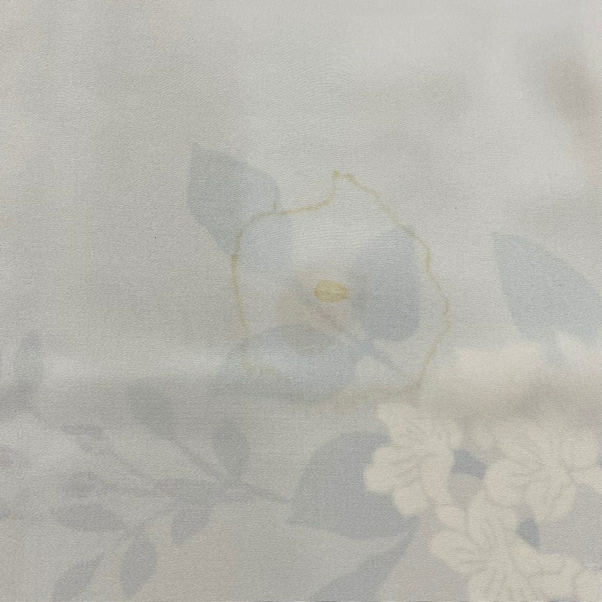 訪問服 身長162cm 袖長66cm M 雙層 枝花刺繡 金彩裝飾 米色 純蠶絲 優品級