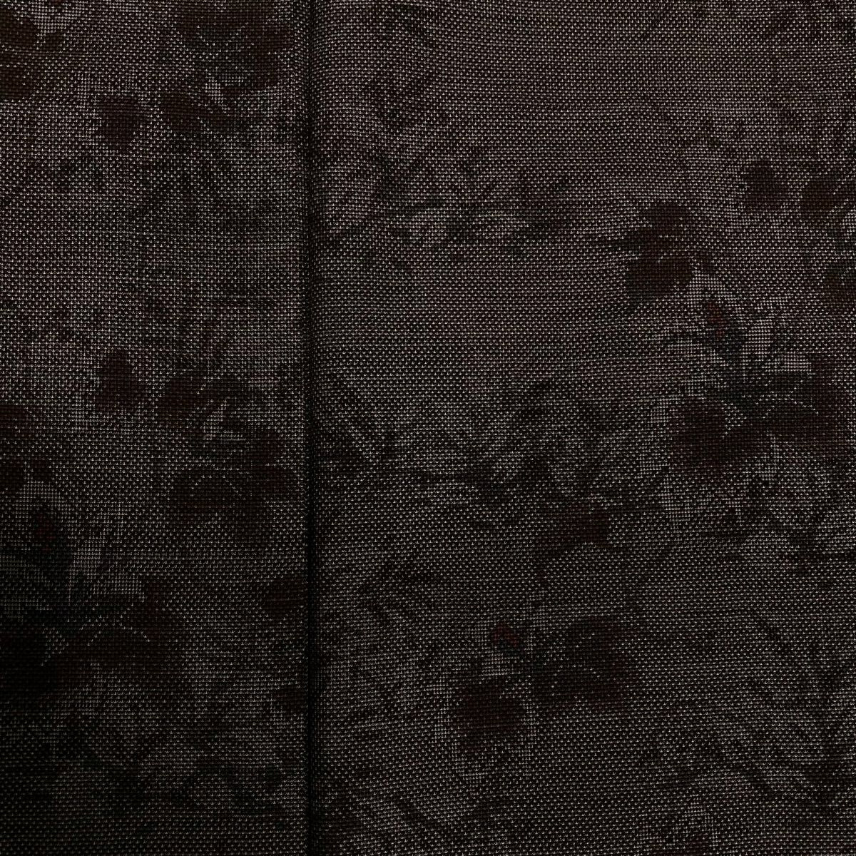 【美品】 紬織織 身長164.5cm 袖長65cm M 雙層 草花紋紋 焦茶 純蠶絲 秀品級