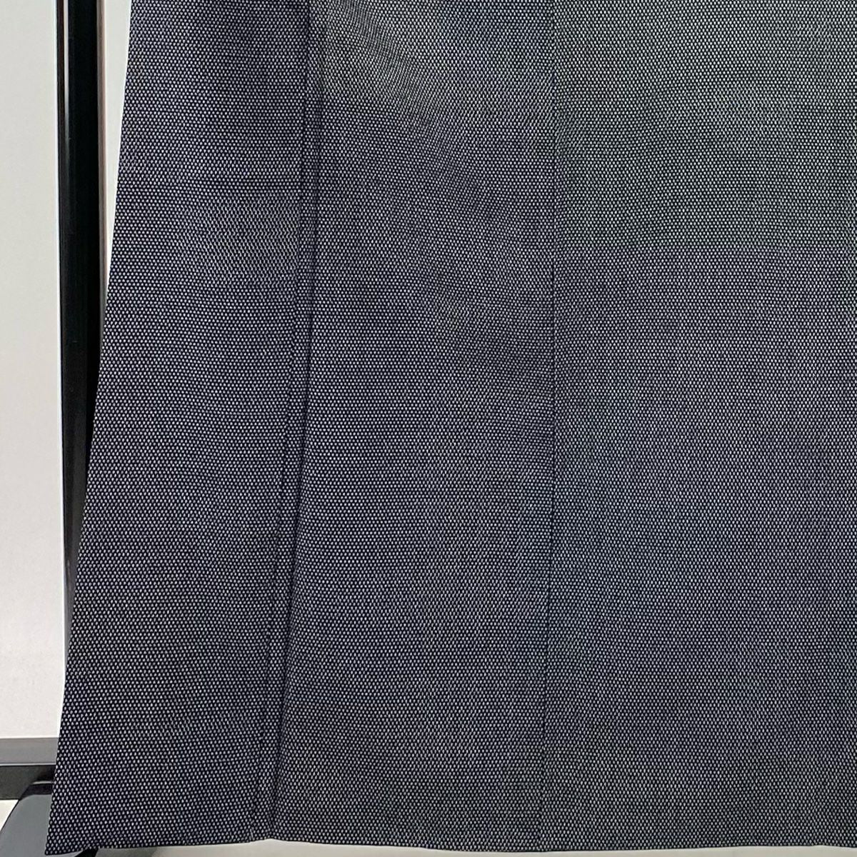 【美品】 紬織 身長166.5cm 袖長62.5cm S 雙層 蚊絣 黑 純蠶絲 秀品級