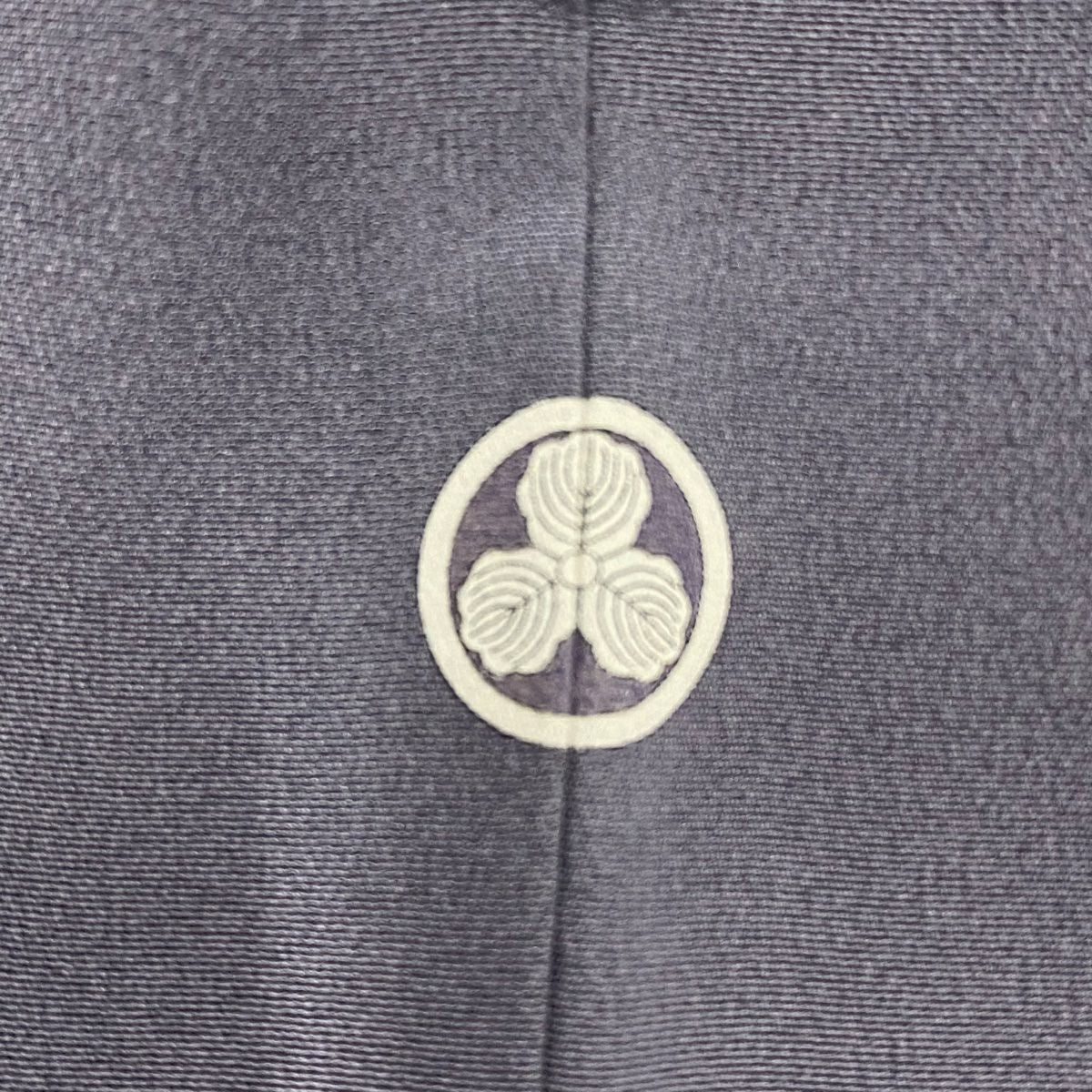 訪問服 身長158cm 袖長63.5cm S 雙層 落款有 風景 葉子 薄紫 純蠶絲 秀品級 一個紋