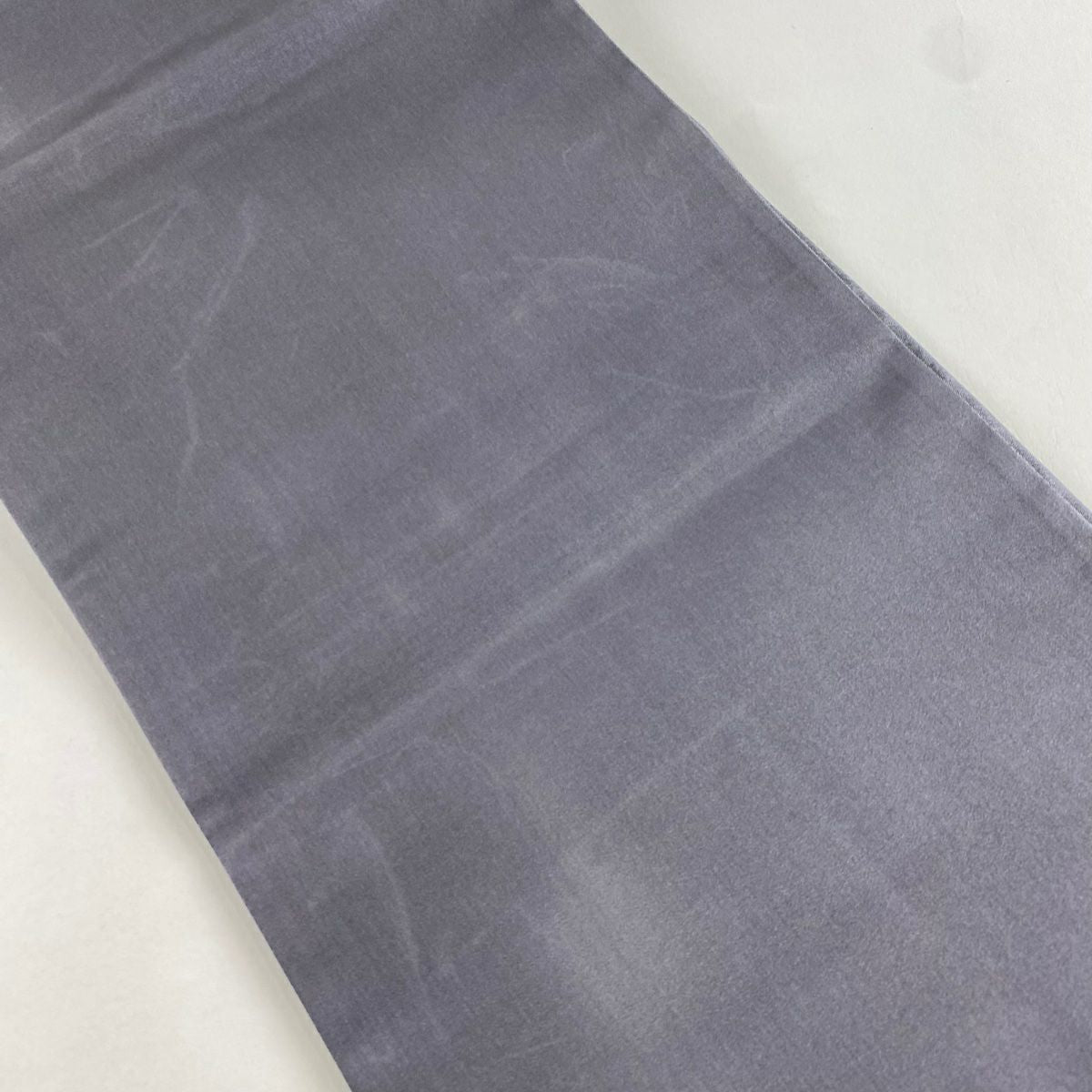 【美品】 袋帶 名品級 樽本伊勢蔵 落款あり 京的名工 伝統工藝士 人物 灰 深藍色 お太鼓柄 純蠶絲
