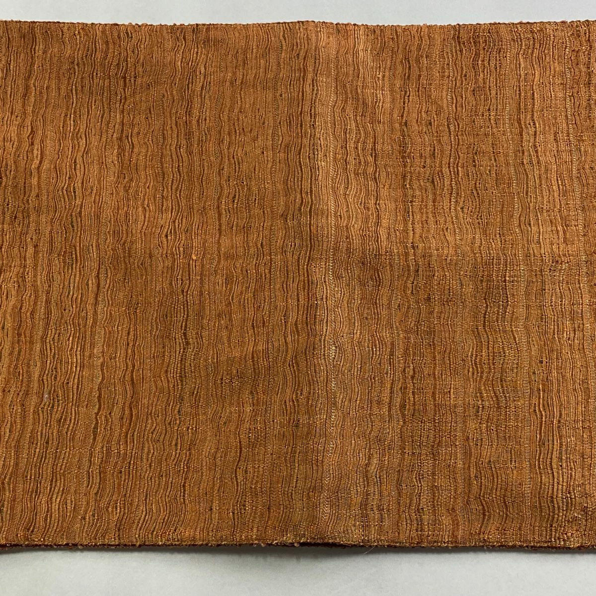 【美品】 袋帶 秀品級 幾何圖案 金彩裝飾 粉米色 大鼓圖案 純蠶絲