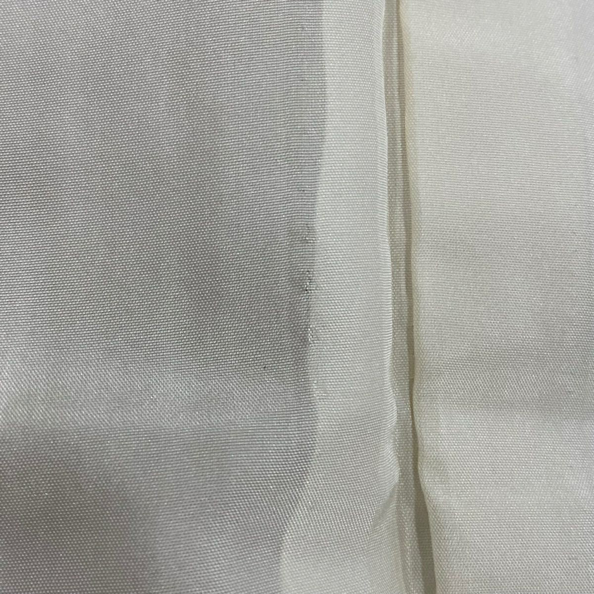 小紋 身長155.5cm 袖長63cm S 雙層 縱條紋 鶏頭 金絲 淺茶 純蠶絲 名品級