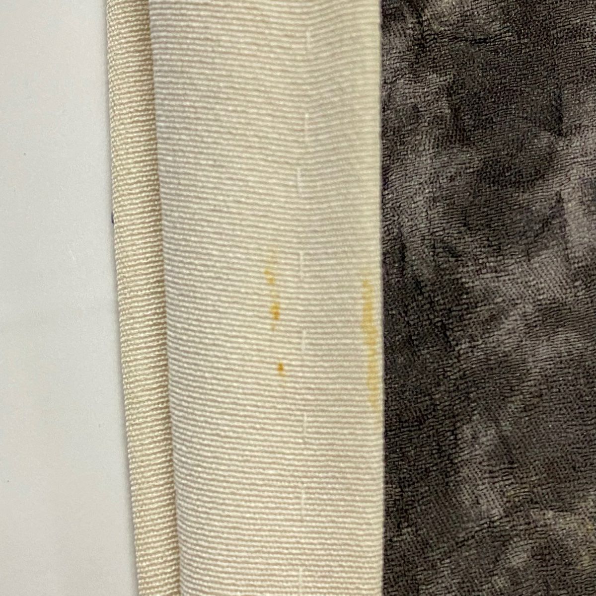 訪問服 身長166.5cm 袖長65cm M 雙層 花唐草紋 霞 刺繡 金彩裝飾 灰茶 純蠶絲 名品級