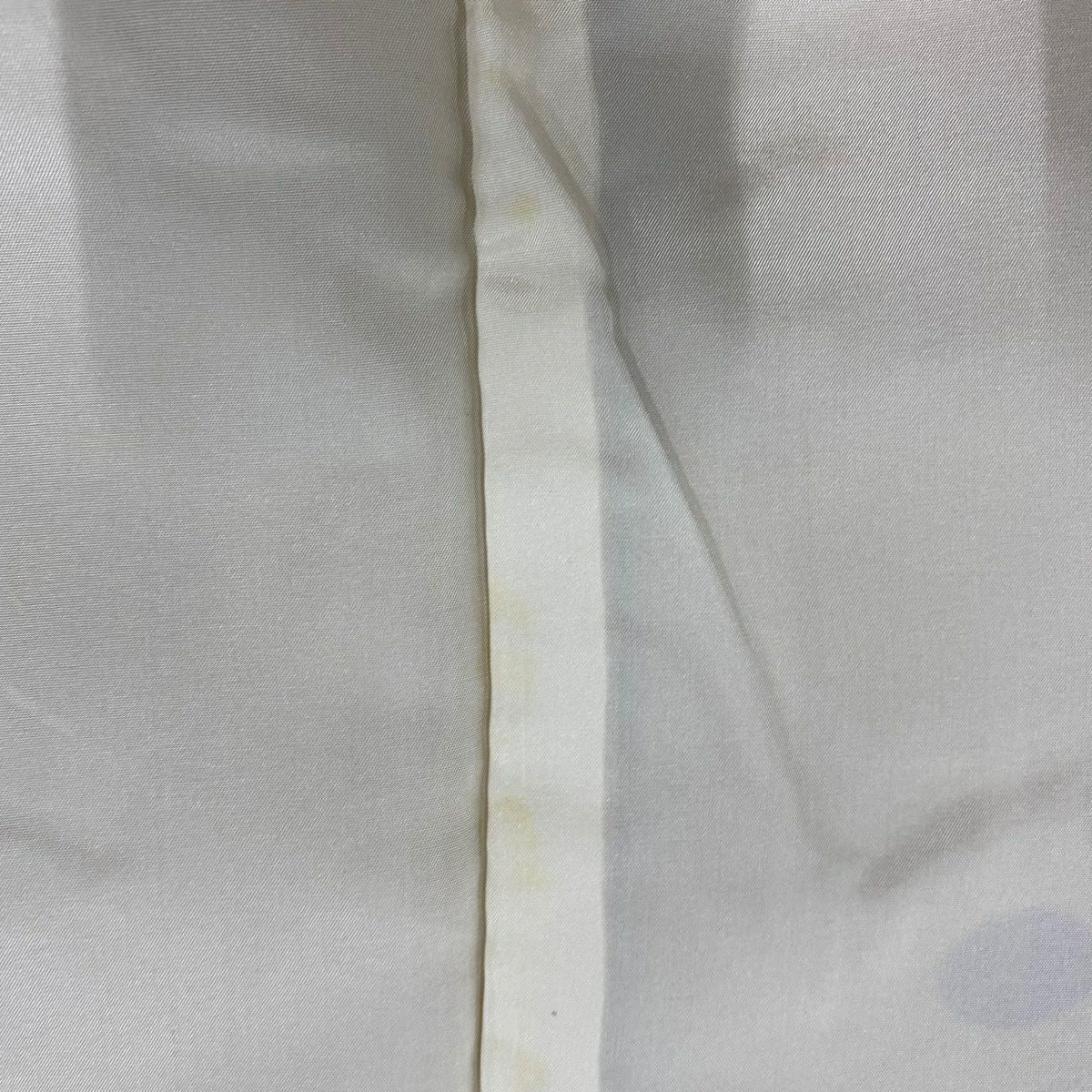 【美品】訪問服 身長158cm 袖長64cm M 雙層 菊花 萩 染分 逐漸淡化 薄茶 純蠶絲 秀品級