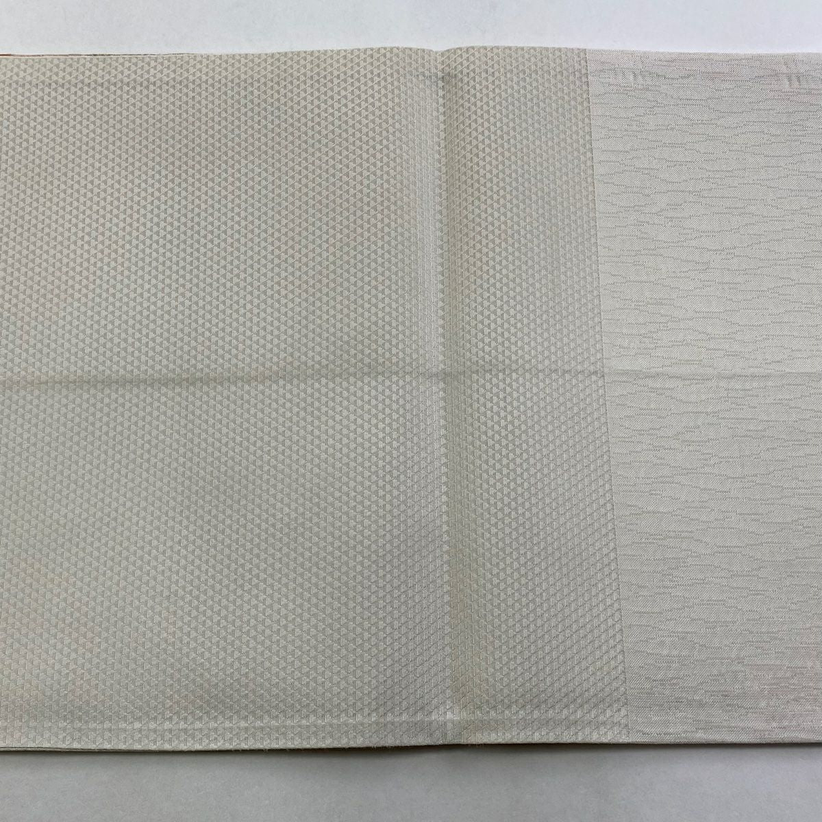 袋帶 秀品級 幾何學 金金箔 粉米色 純蠶絲