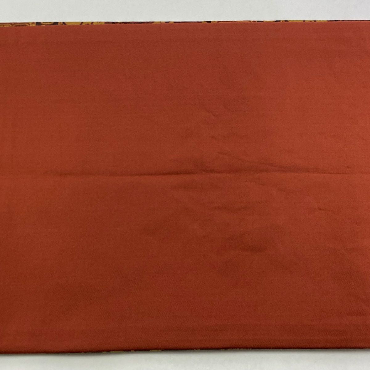 【美品】 袋帶 秀品級 花鳥 蝶 小豆 深藍 全通 純蠶絲