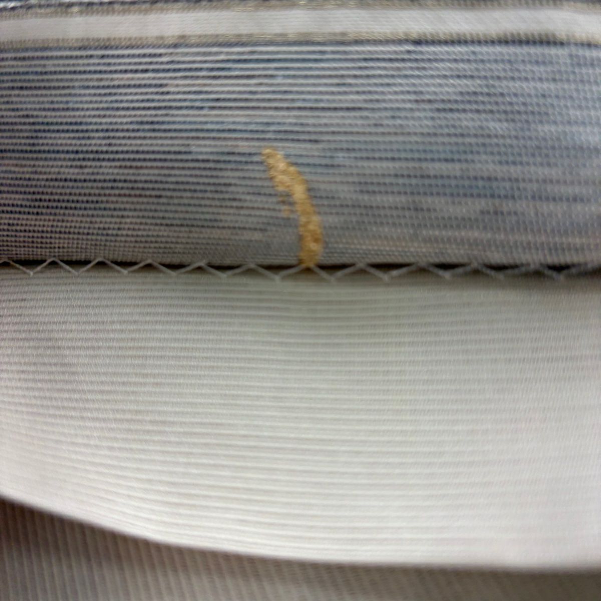 【美品】 袋帶 秀品級 幾何圖案 金金箔 銀 六通 純蠶絲