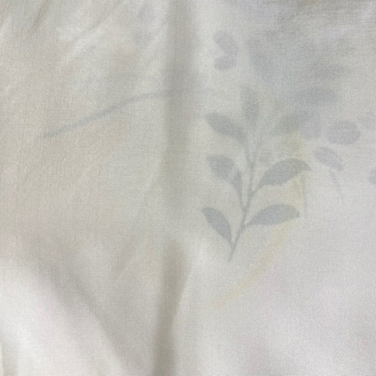 訪問服 身長154cm 袖長64.5cm M 雙層 帝王紫 落款 菊花 萩 金彩裝飾 刺繡 米色 純蠶絲 逸品級