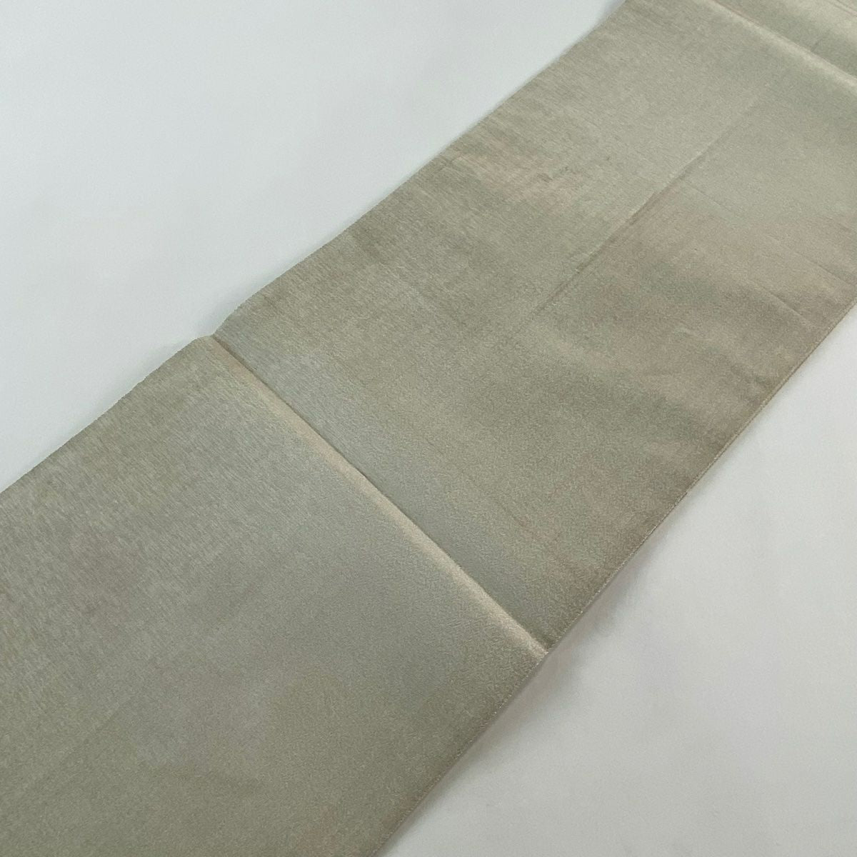 袋帶 秀品級 關西仕立 雀 見世水 銀通 金絲 米色 大鼓圖案 純蠶絲