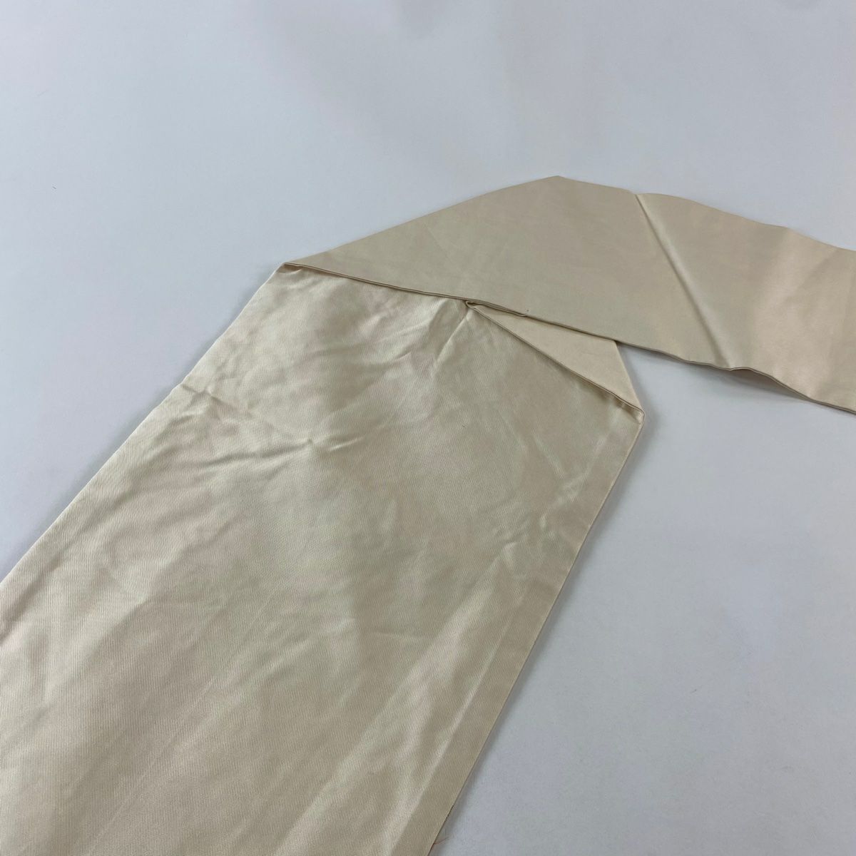 名古屋帶 秀品級 若松樹 幾何圖案 金線 金金箔 奶油色 純蠶絲