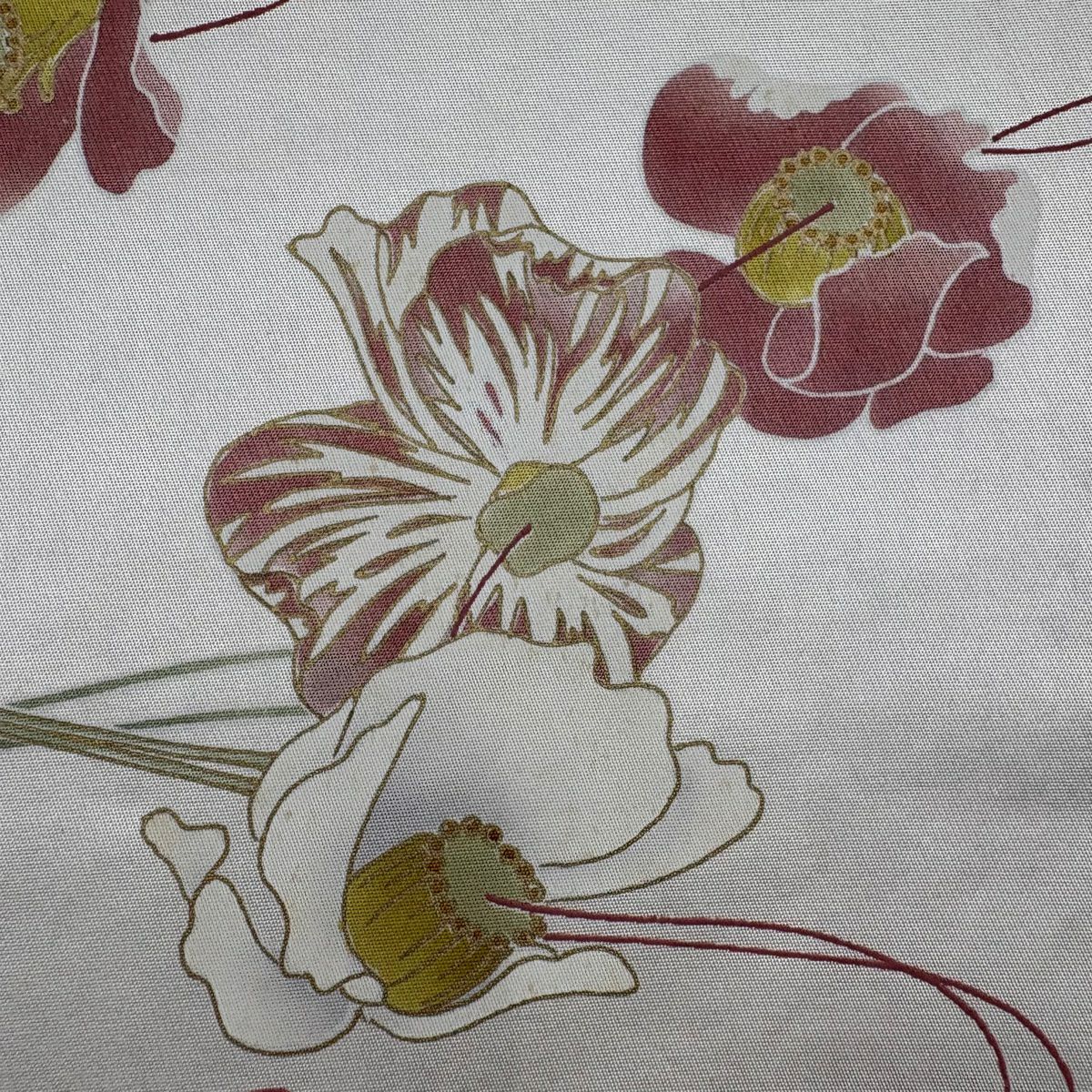 袋帶 秀品級 花 松樹葉 金銀彩 金金箔 白 お太鼓圖案 純蠶絲