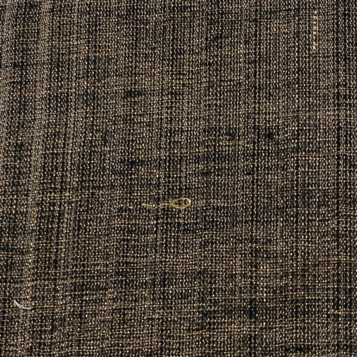 【美品】名古屋帶 秀品級 夏帶 八寸名古屋帶 山並 霞 金絲 山吹茶 純蠶絲
