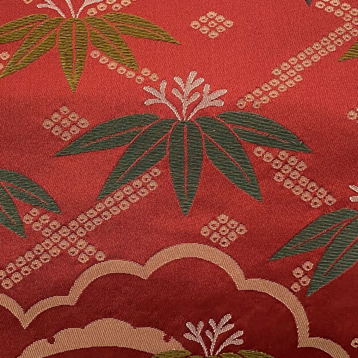 袋帶 優品級 笹 雪芝 茜 化纖