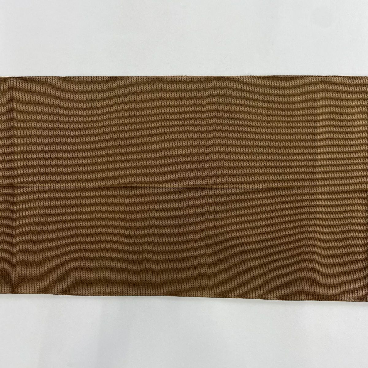 【美品】 名古屋帶 秀品級 八寸名古屋帶 鳥 茶 純蠶絲
