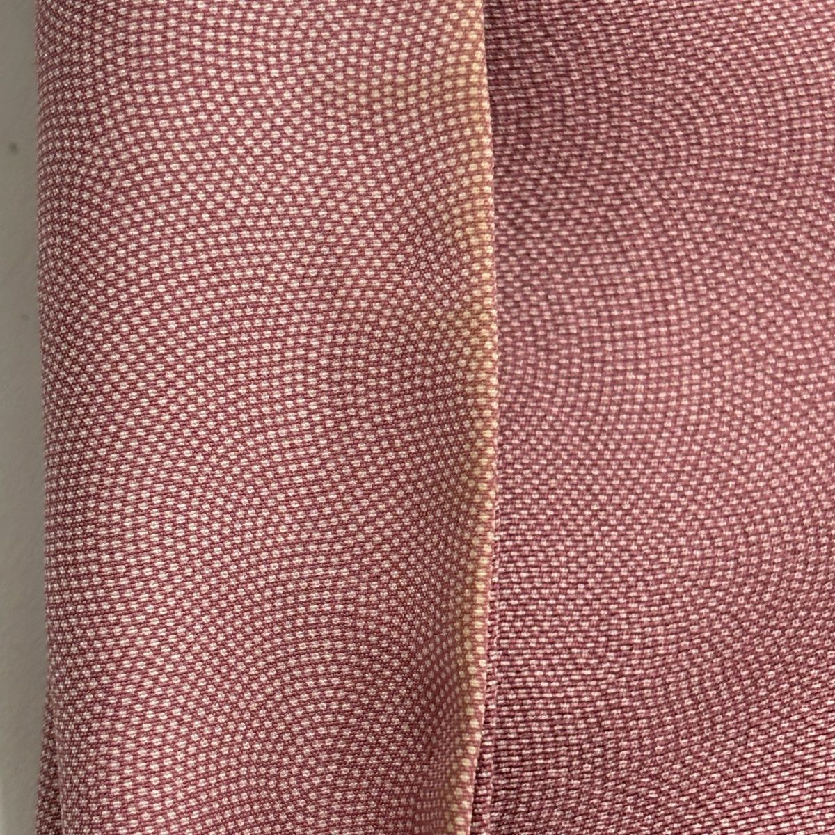 付下 身長159.5cm 袖長64cm M 雙層 落款 松樹竹子梅花 家屋 粉紅 純蠶絲 優品級