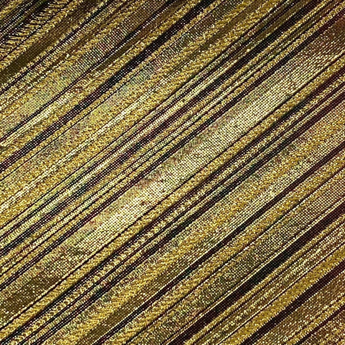 【美品】 袋帶 秀品級 振袖禮服禮服用 斜條紋 萩 金絲 金金箔 金色 全通 純蠶絲