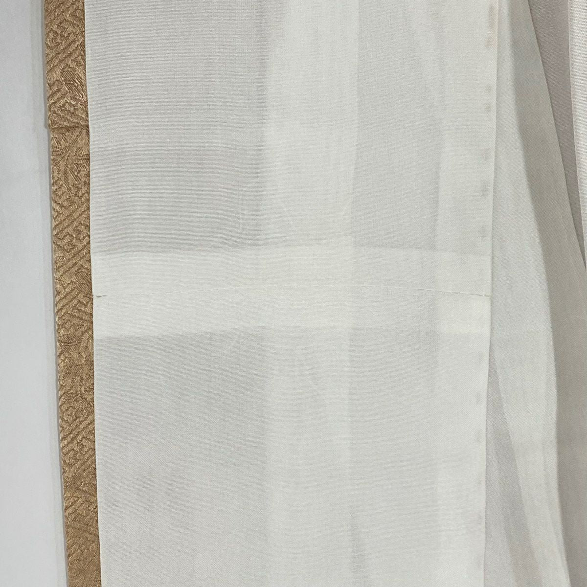 【美品】訪問服 身長164.5cm 袖長67cm M 雙層 菊花 枝梅花 金絲 金銀彩 鮭粉色 純蠶絲 秀品級