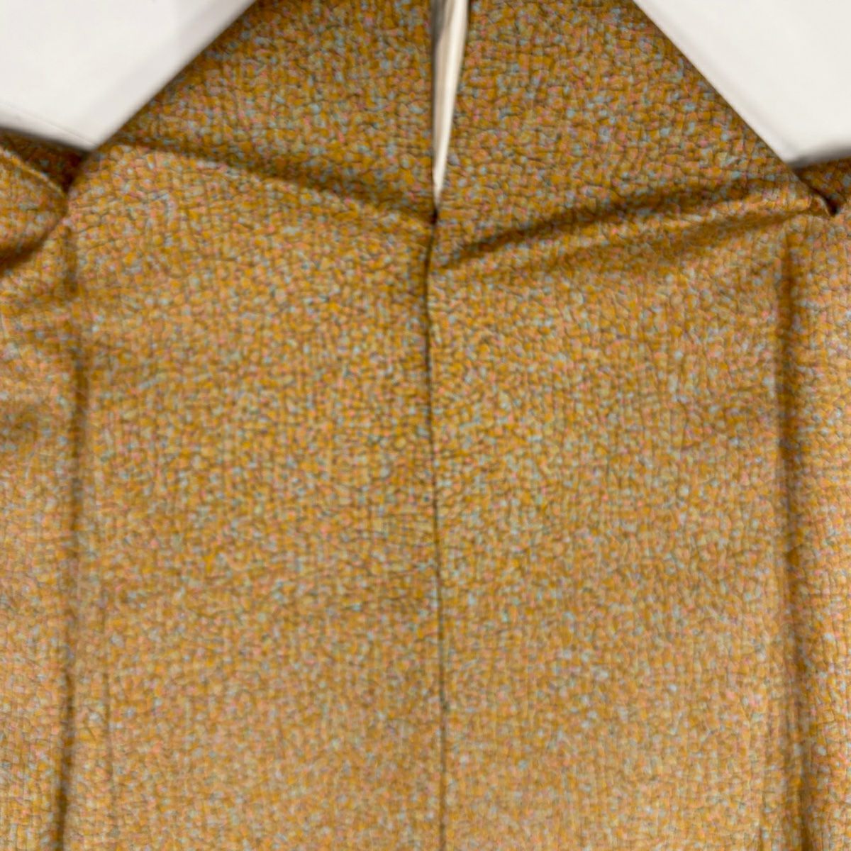 【美品】 付下 身長159.5cm 袖長63.5cm S 雙層 霞 幾何學 染分 ぼかし 淺茶 純蠶絲 優品級