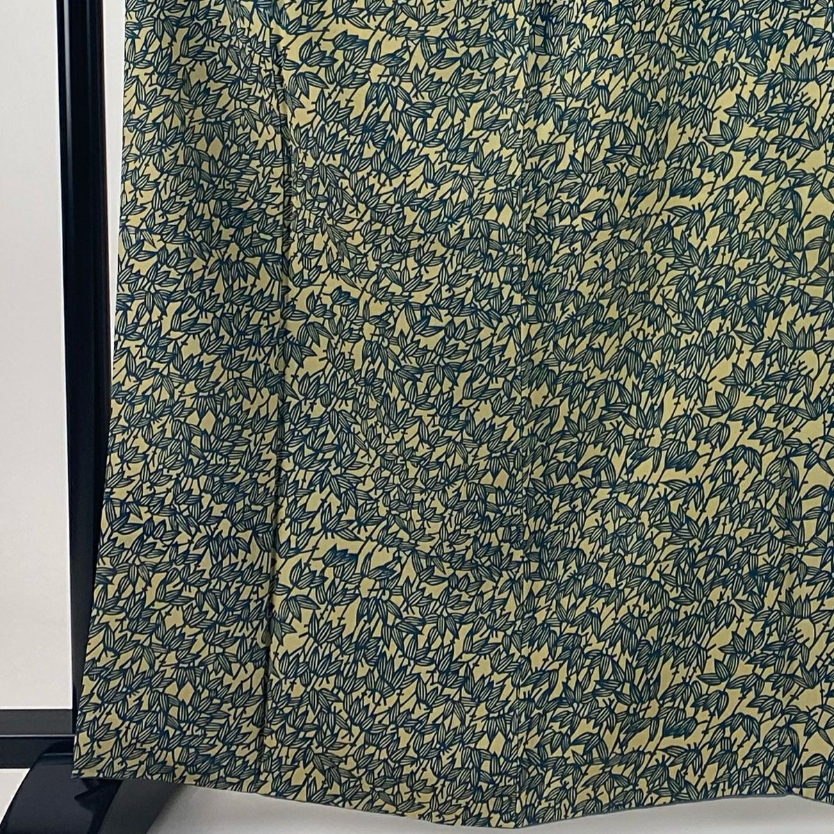 【美品】 小紋 身長162.5cm 袖長63cm S 雙層 笹 淺米色 純蠶絲 名品級
