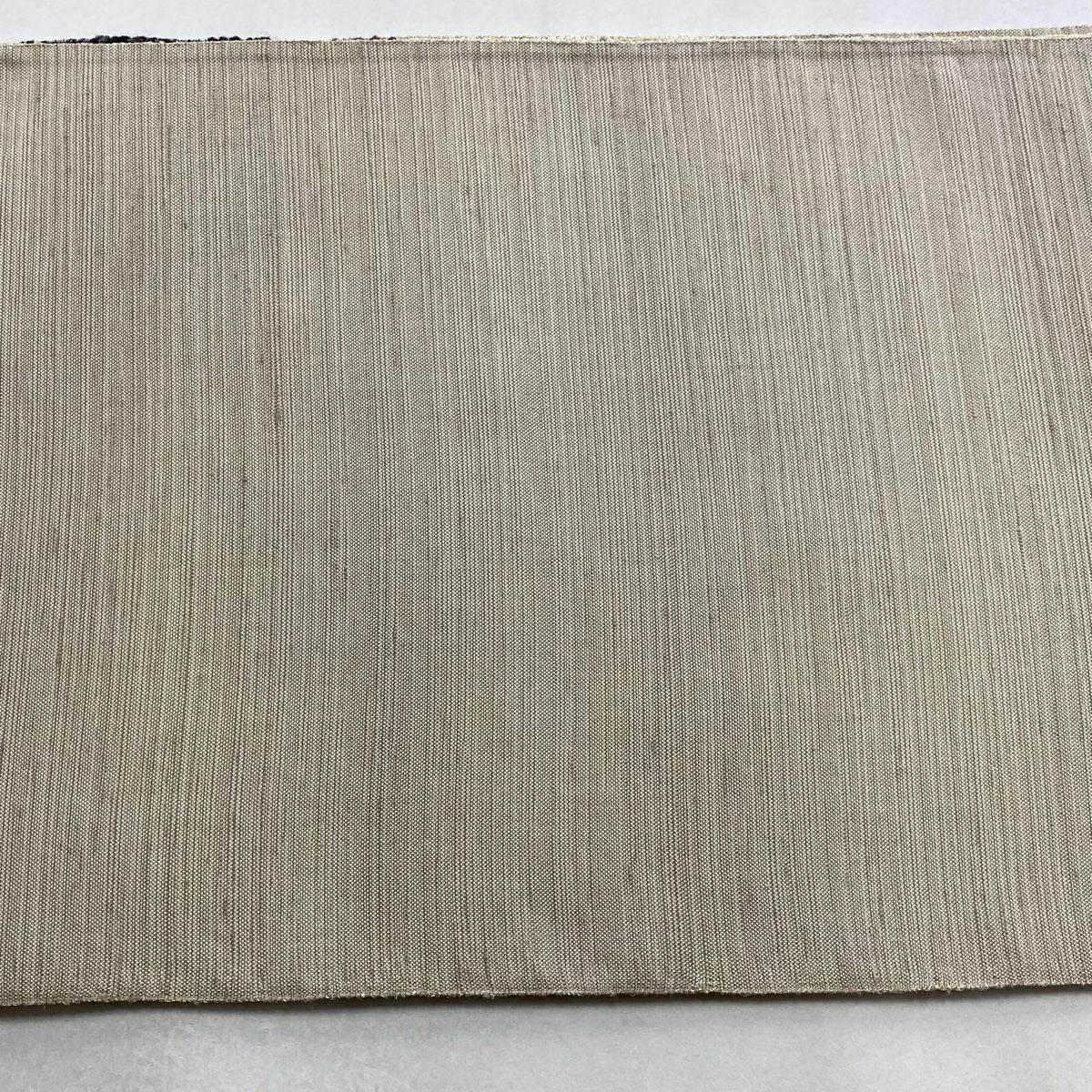 【美品】 袋帶 秀品級 八寸名古屋帶 縞 幾何圖案 金彩裝飾 淺黃 大鼓圖案 純蠶絲