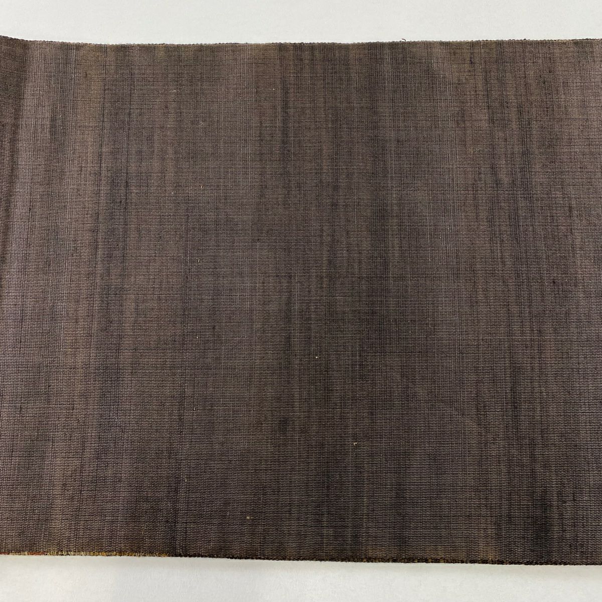 【美品】 袋帶 秀品級 關西仕立 雙圓文 草花紋紋 金絲 焦茶 六通 純蠶絲