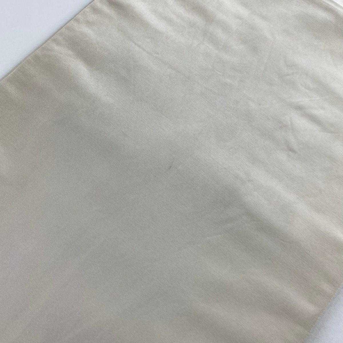 【美品】 袋帶 秀品級 鳥 草花紋 金金箔 淺綠 六通 純蠶絲