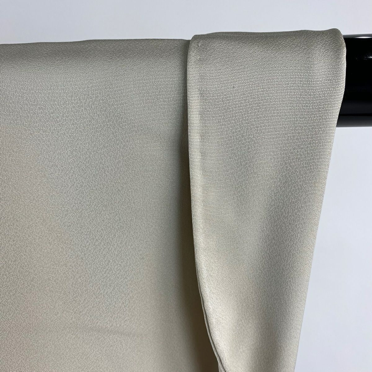 付下 身長159cm 袖長64.5cm M 雙層 瓢箪 葡萄 金糸 刺繡 灰茶 純蠶絲 逸品級