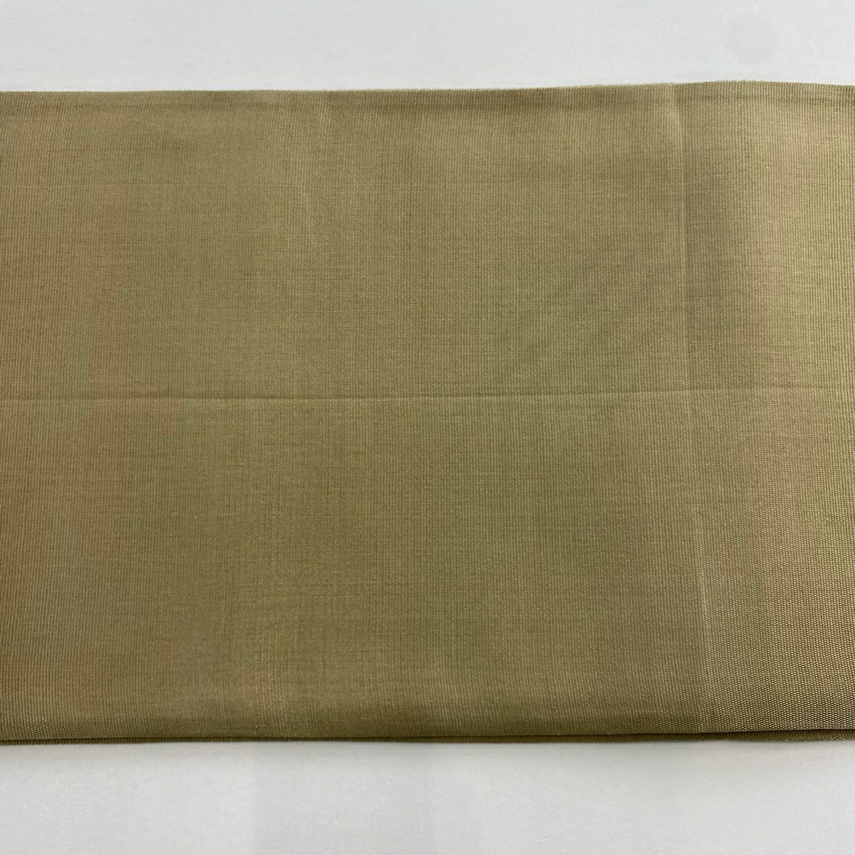 【美品】 袋帶 名品級 花 薄茶 全通 純蠶絲
