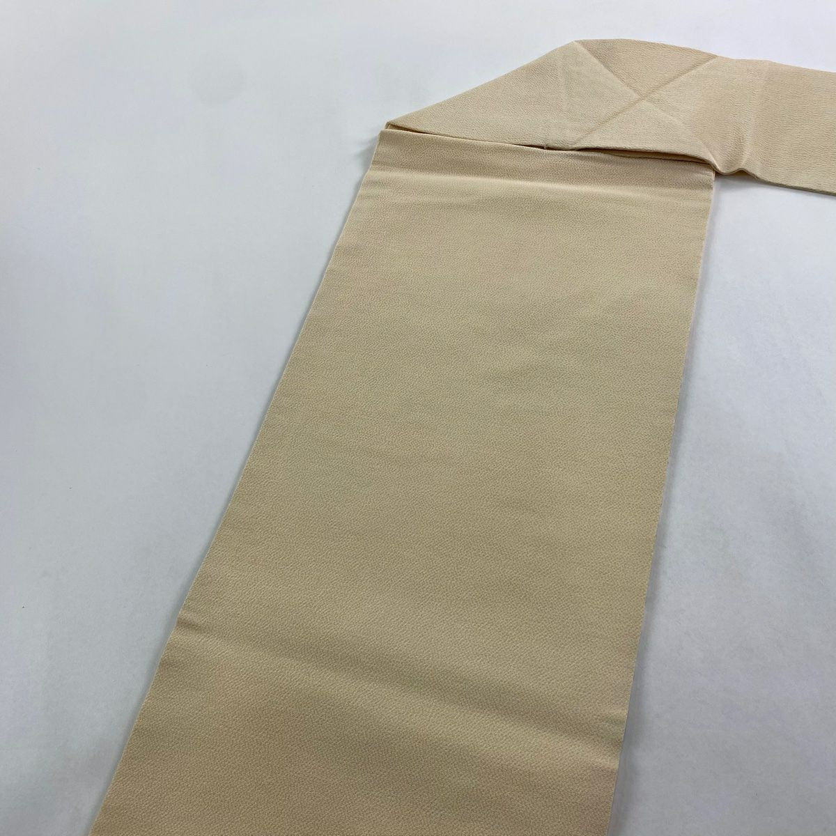 名古屋帶 秀品級 椿 梅花 絞織 米色 純蠶絲