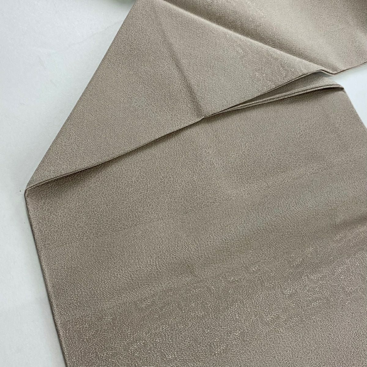 【美品】 名古屋帶 秀品級 文字紋 寄花紋 漸層 灰茶 純蠶絲