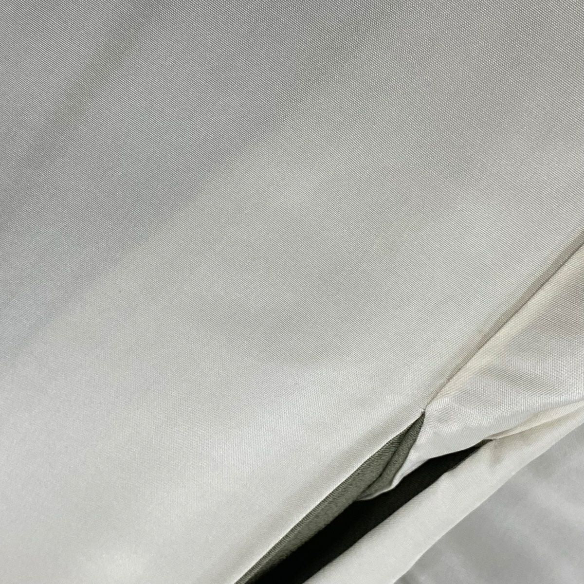 付下 身長157cm 袖長64.5cm M 雙層 落款あり 葉與實 刺繡 金線 灰綠 純蠶絲 優品級