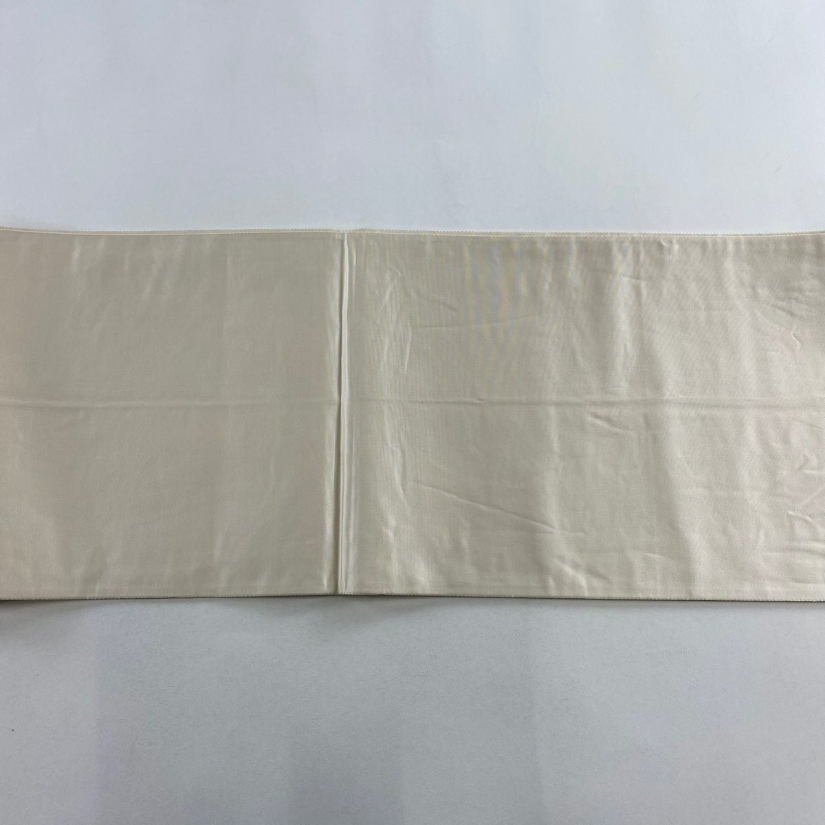 袋帶 秀品級 扇子面 草花紋 金銀彩 金金箔 米色 大鼓圖案 純蠶絲
