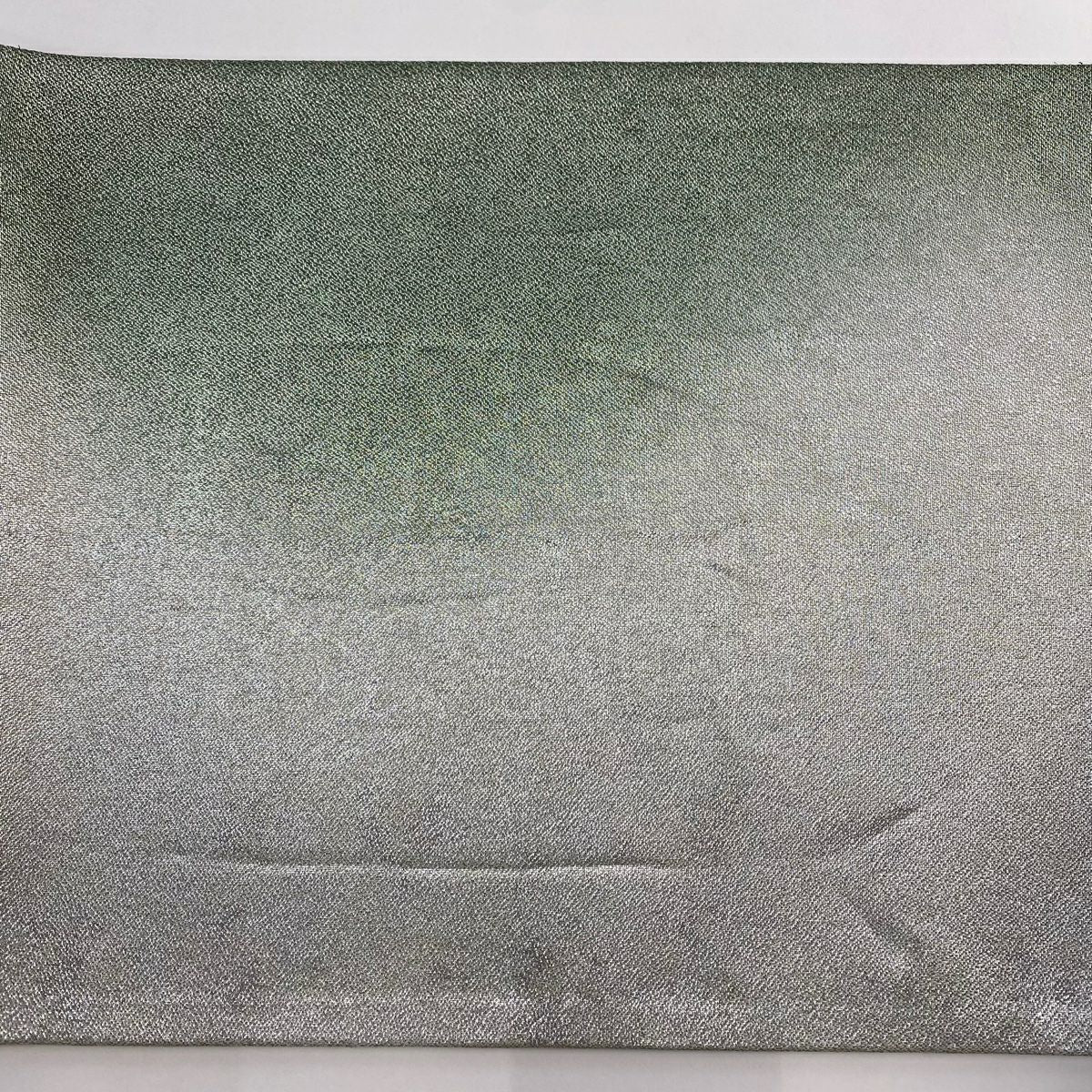 【美品】 袋帶 秀品級 花唐草紋 幾何圖案 金銀線 金金箔 銀 六通 純蠶絲