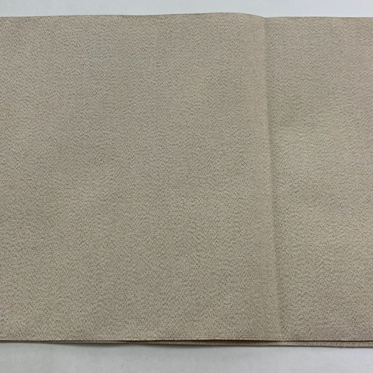 【美品】 名古屋帶 秀品級 八寸名古屋帶 色紙 松樹梅花 金絲 米色 純蠶絲