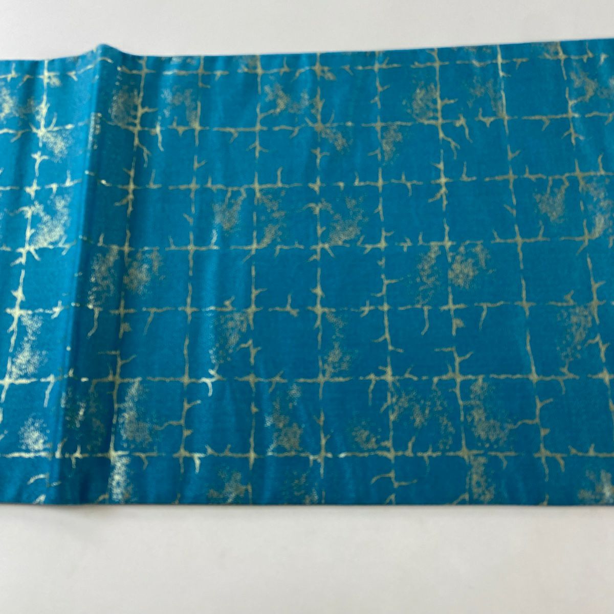 【美品】 袋帶 名品級 落款あり 辻花染 金絲 金金箔 青綠 お太鼓柄 純蠶絲