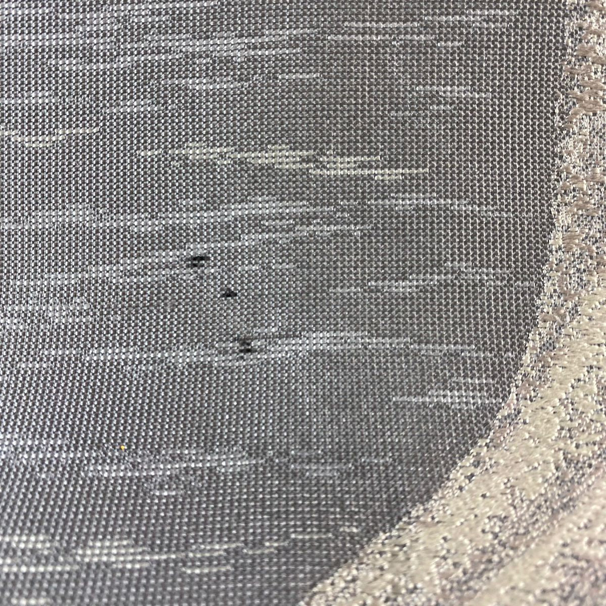袋帶 名品級 大和 梅花 流水 刺繡 灰 深藍 六通 純蠶絲