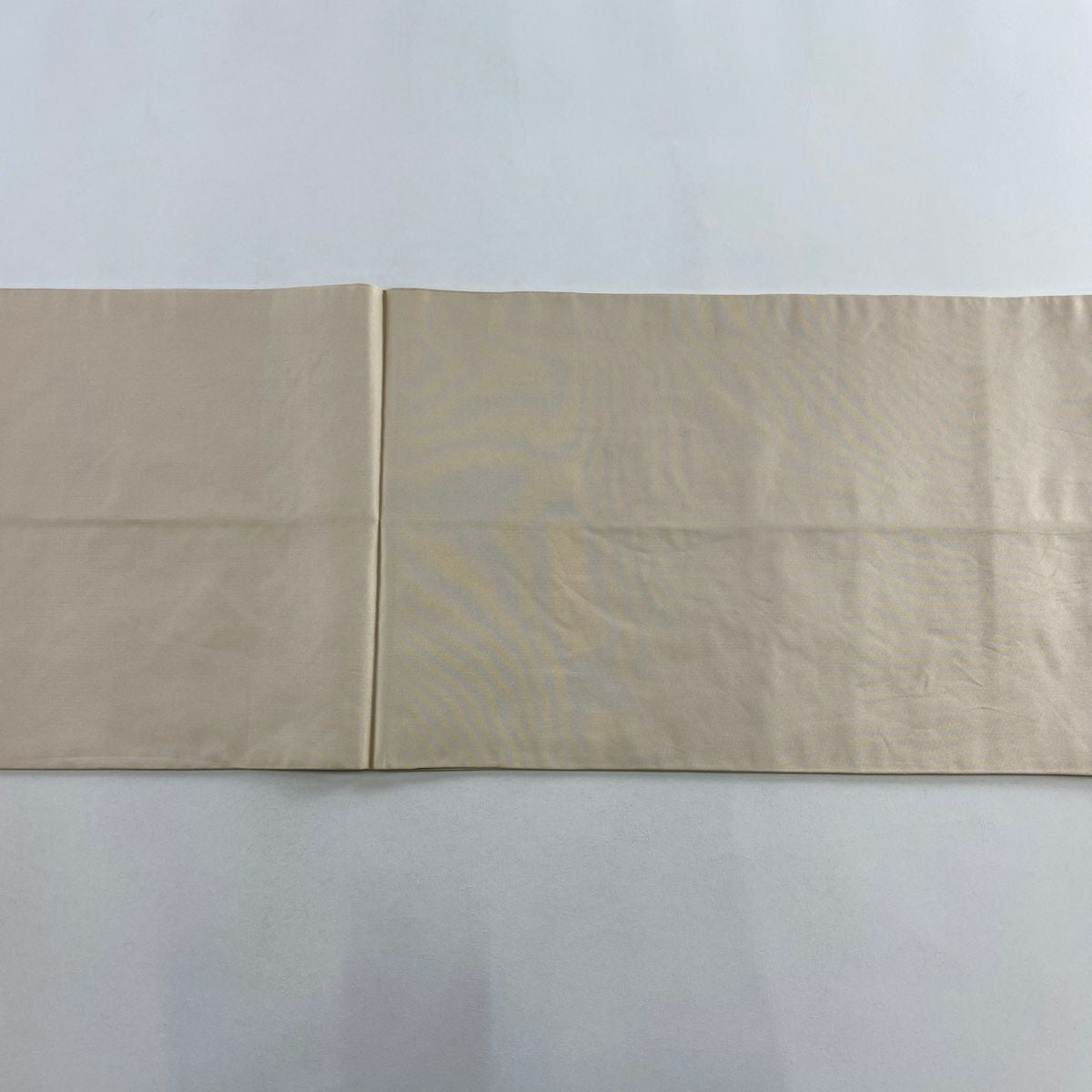 袋帶 秀品級 川島織物 落款 草花紋 道長 銀糸 金金箔 粉米色 六通 純蠶絲