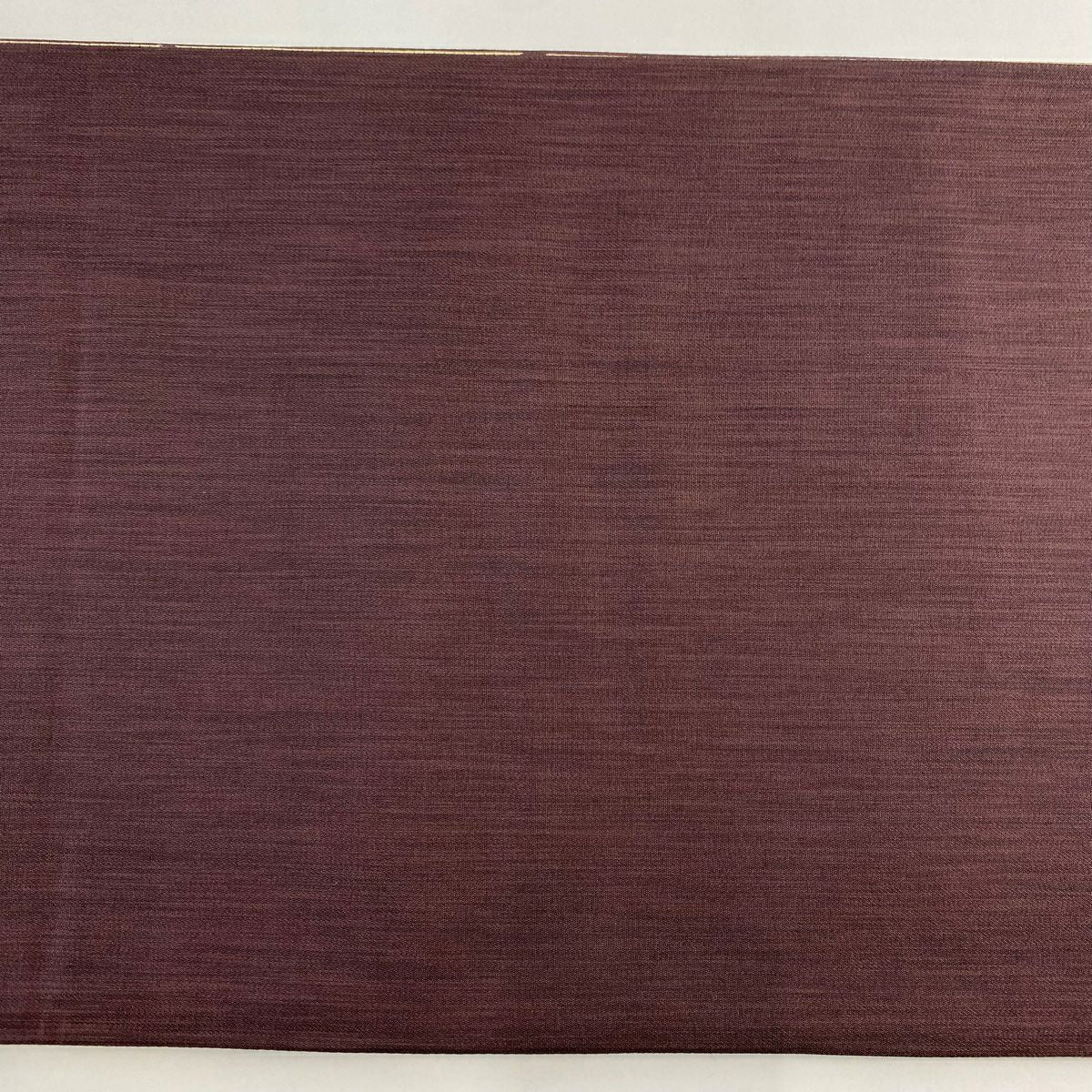 【美品】 袋帶 秀品級 幾何學 茶紫 六通 純蠶絲