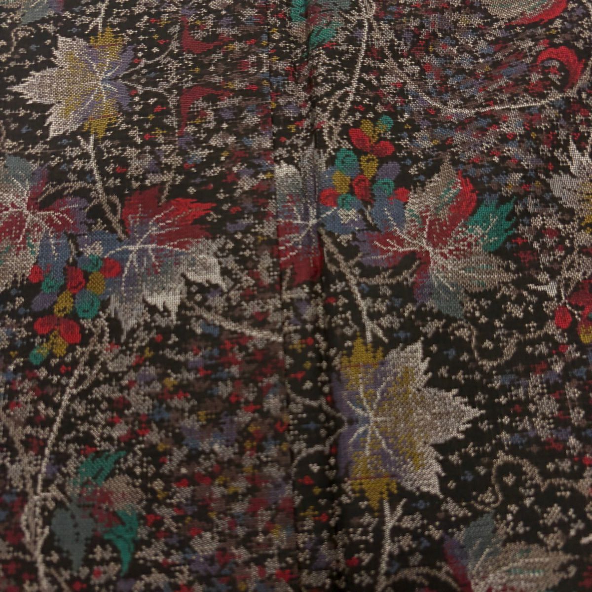 【美品】 紬織 身長156.5cm 袖長63.5cm S 雙層 葡萄 焦茶 純蠶絲 秀品級